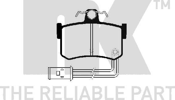 NK 224003 - Kit de plaquettes de frein, frein à disque cwaw.fr