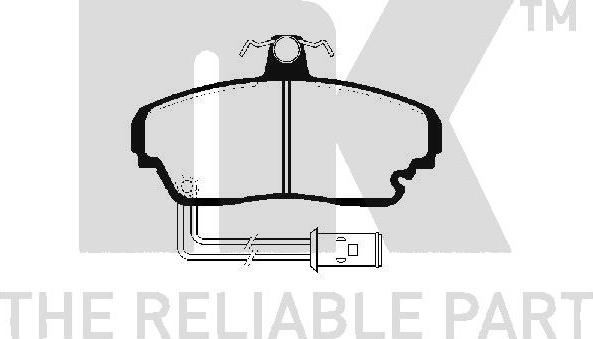 NK 224002 - Kit de plaquettes de frein, frein à disque cwaw.fr