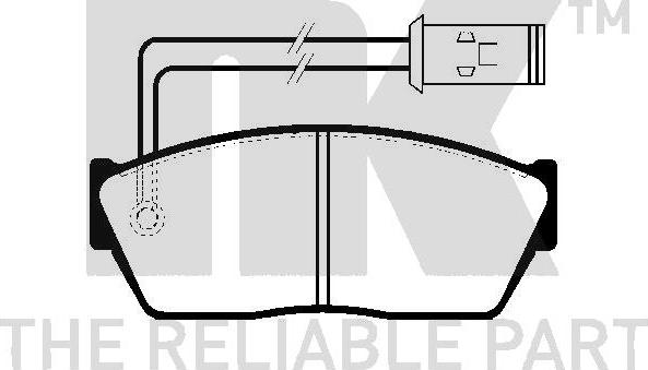 NK 224007 - Kit de plaquettes de frein, frein à disque cwaw.fr