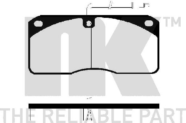 NK 224814 - Kit de plaquettes de frein, frein à disque cwaw.fr