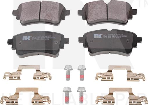 NK 2247158 - Kit de plaquettes de frein, frein à disque cwaw.fr