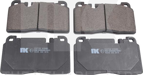 NK 2247132 - Kit de plaquettes de frein, frein à disque cwaw.fr