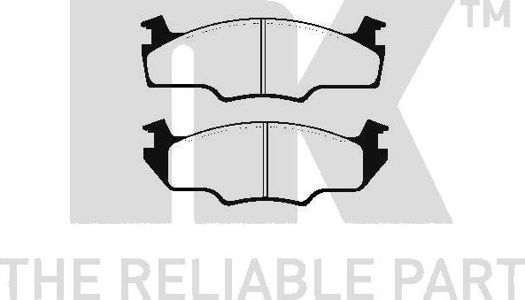 NK 224713 - Kit de plaquettes de frein, frein à disque cwaw.fr