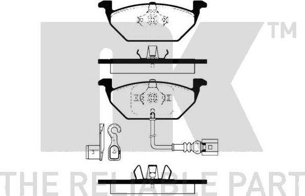 NK 224 774 - Kit de plaquettes de frein, frein à disque cwaw.fr