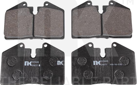 NK 225605 - Kit de plaquettes de frein, frein à disque cwaw.fr