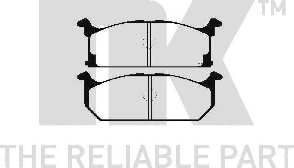 NK 225202 - Kit de plaquettes de frein, frein à disque cwaw.fr