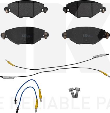 NK 221944 - Kit de plaquettes de frein, frein à disque cwaw.fr