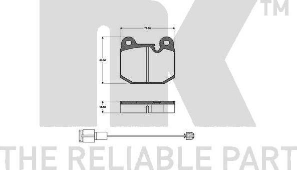 NK 221501 - Kit de plaquettes de frein, frein à disque cwaw.fr