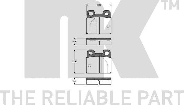 NK 221003 - Kit de plaquettes de frein, frein à disque cwaw.fr