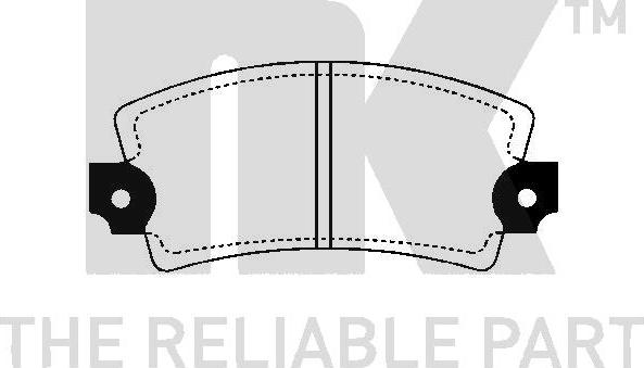 NK 223901 - Kit de plaquettes de frein, frein à disque cwaw.fr