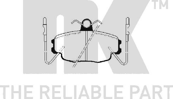 NK 223915 - Kit de plaquettes de frein, frein à disque cwaw.fr