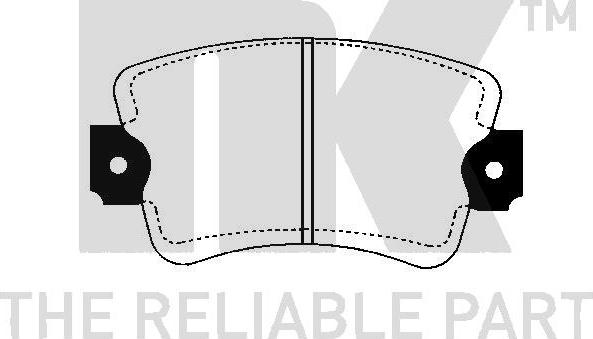 NK 223913 - Kit de plaquettes de frein, frein à disque cwaw.fr