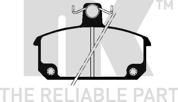 NK 223912 - Kit de plaquettes de frein, frein à disque cwaw.fr