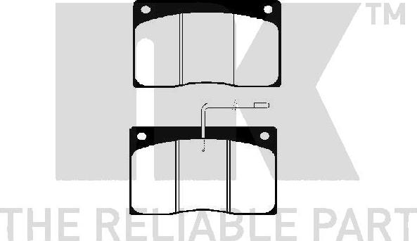 NK 223921 - Kit de plaquettes de frein, frein à disque cwaw.fr