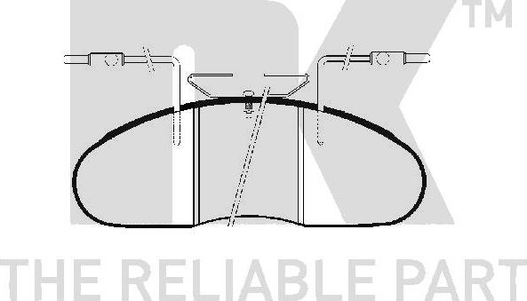 NK 223923 - Kit de plaquettes de frein, frein à disque cwaw.fr