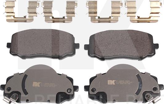 NK 223458 - Kit de plaquettes de frein, frein à disque cwaw.fr