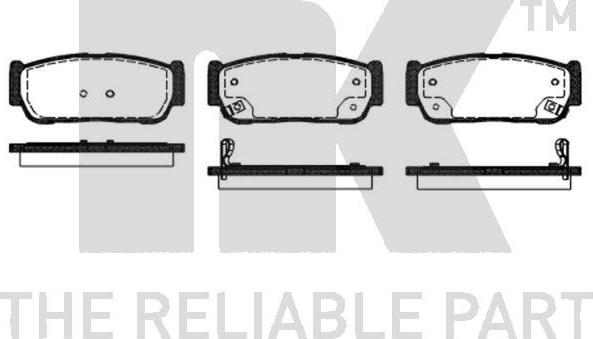 NK 223510 - Kit de plaquettes de frein, frein à disque cwaw.fr