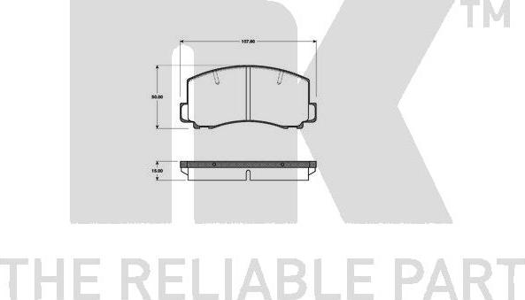 NK 223011 - Kit de plaquettes de frein, frein à disque cwaw.fr