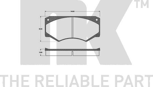 NK 223305 - Kit de plaquettes de frein, frein à disque cwaw.fr