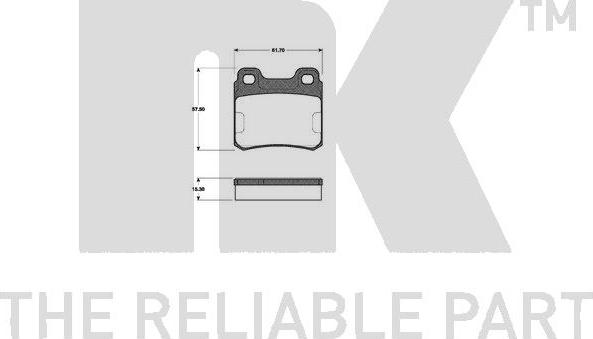 NK 223310 - Kit de plaquettes de frein, frein à disque cwaw.fr