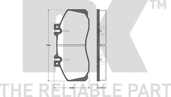 NK 223312 - Kit de plaquettes de frein, frein à disque cwaw.fr