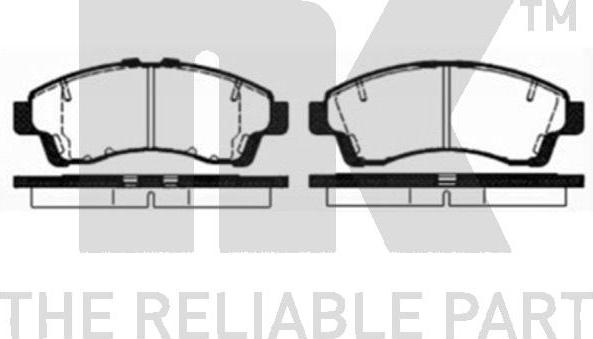 NK 223246 - Kit de plaquettes de frein, frein à disque cwaw.fr