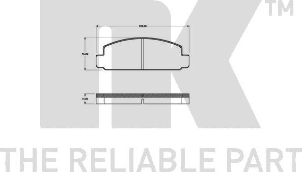 NK 223226 - Kit de plaquettes de frein, frein à disque cwaw.fr