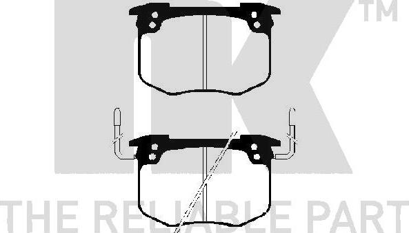 NK 223708 - Kit de plaquettes de frein, frein à disque cwaw.fr