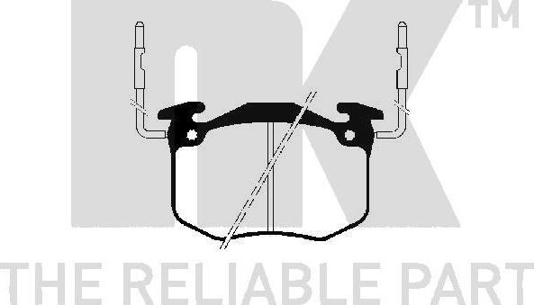 NK 223710 - Kit de plaquettes de frein, frein à disque cwaw.fr