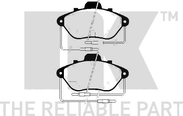 NK 223718 - Kit de plaquettes de frein, frein à disque cwaw.fr