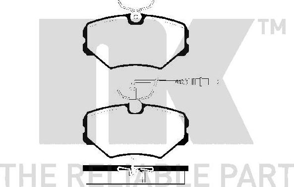 NK 223734 - Kit de plaquettes de frein, frein à disque cwaw.fr