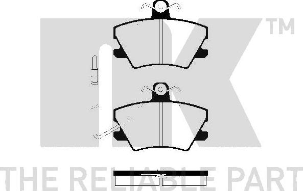 NK 223732 - Kit de plaquettes de frein, frein à disque cwaw.fr