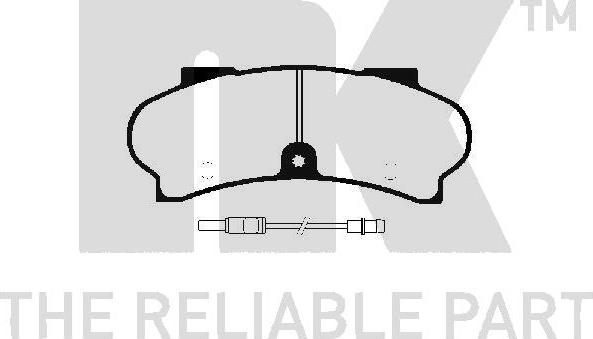 NK 223724 - Kit de plaquettes de frein, frein à disque cwaw.fr