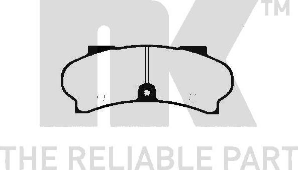 NK 223723 - Kit de plaquettes de frein, frein à disque cwaw.fr