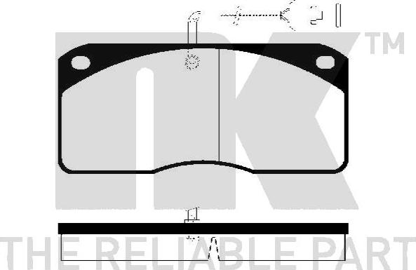 NK 222344 - Kit de plaquettes de frein, frein à disque cwaw.fr