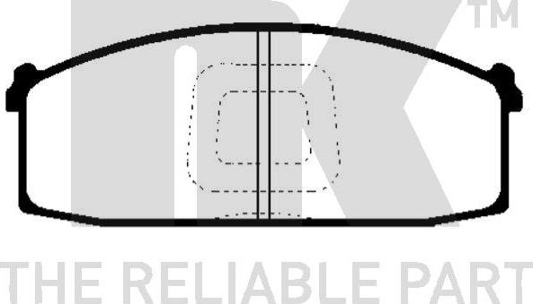 NK 222203 - Kit de plaquettes de frein, frein à disque cwaw.fr