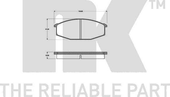 NK 222210 - Kit de plaquettes de frein, frein à disque cwaw.fr