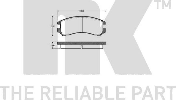 NK 222230 - Kit de plaquettes de frein, frein à disque cwaw.fr