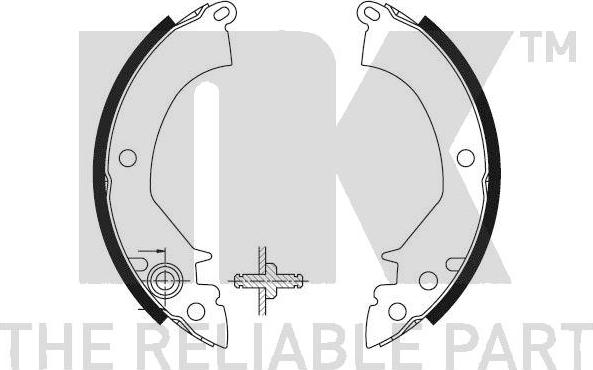 NK 2730384 - Jeu de mâchoires de frein cwaw.fr