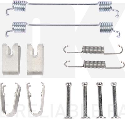 NK 79991048 - Kit d'accessoires, mâchoire de frein cwaw.fr