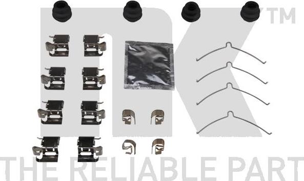 NK 79450001 - Kit d'accessoires, plaquette de frein à disque cwaw.fr