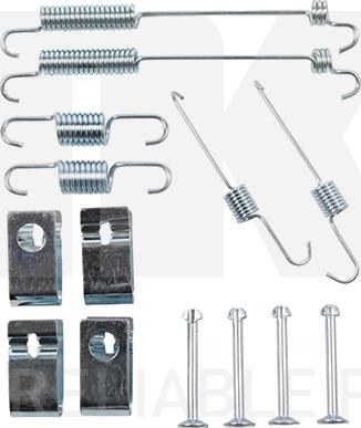 NK 7934846 - Kit d'accessoires, mâchoire de frein cwaw.fr