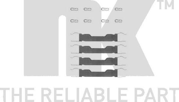 NK 7923909 - Kit d'accessoires, plaquette de frein à disque cwaw.fr