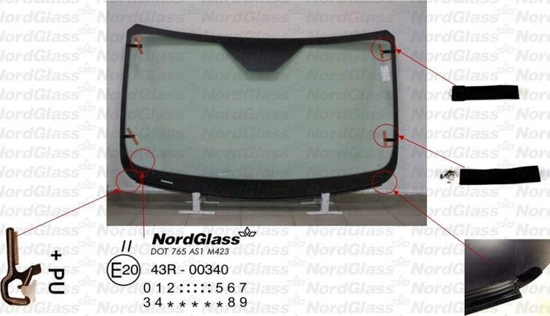 NordGlass 4044964 - Pare-brise cwaw.fr