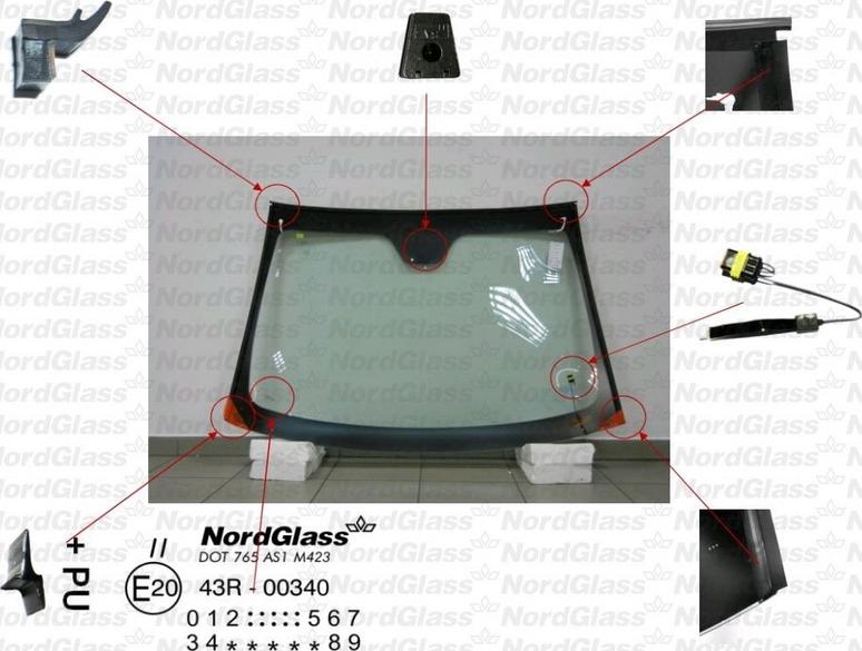 NordGlass 4044547 - Pare-brise cwaw.fr