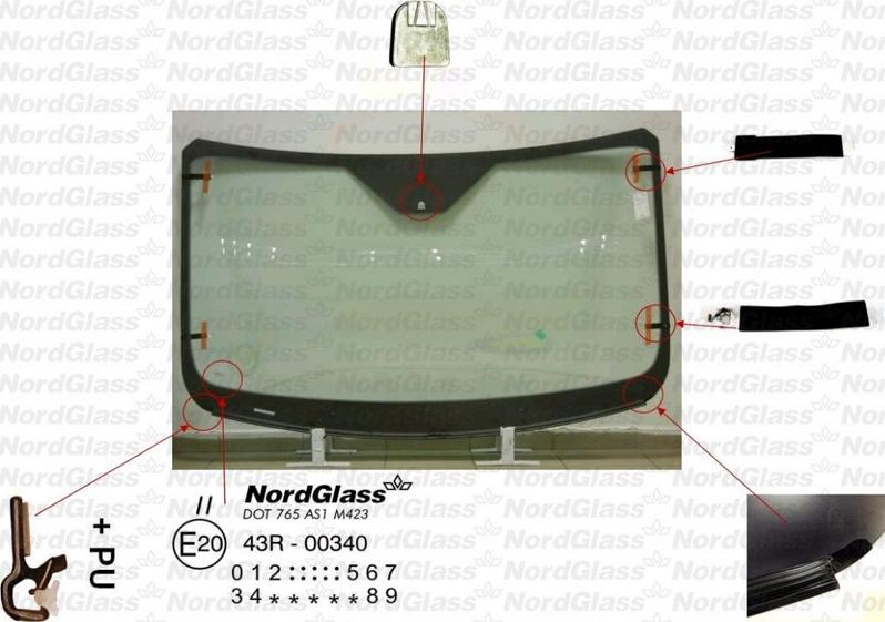 NordGlass 4044862 - Pare-brise cwaw.fr