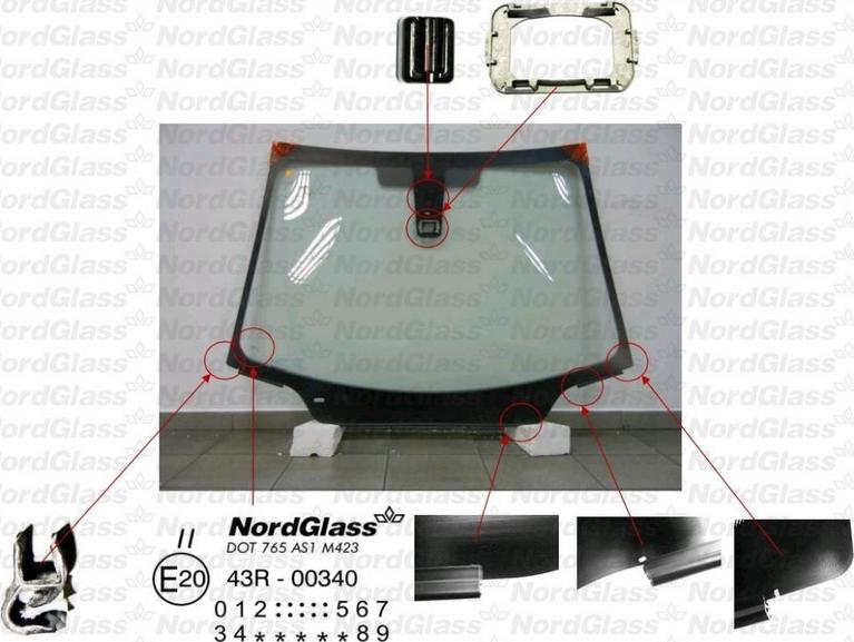 NordGlass 4043574 - Pare-brise cwaw.fr