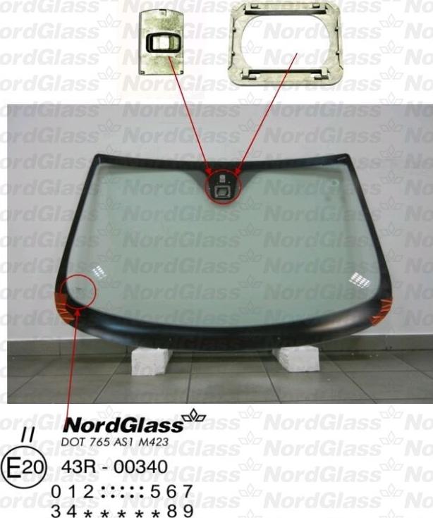 NordGlass 4043607 - Pare-brise cwaw.fr