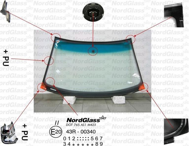 NordGlass 4045115 - Pare-brise cwaw.fr