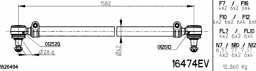 NOVOCAR 16474EV - Bague d'écartement, barre d'accouplement cwaw.fr